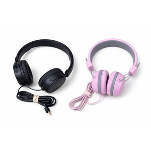 JLab Wired Headphones Lot of 2 Black Pink On-Ear Headset Pink In Child Size